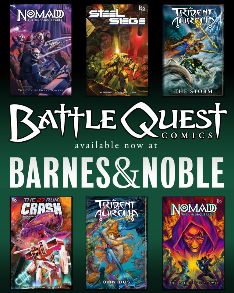 Battle Quest Comics now available at Barnes & Noble